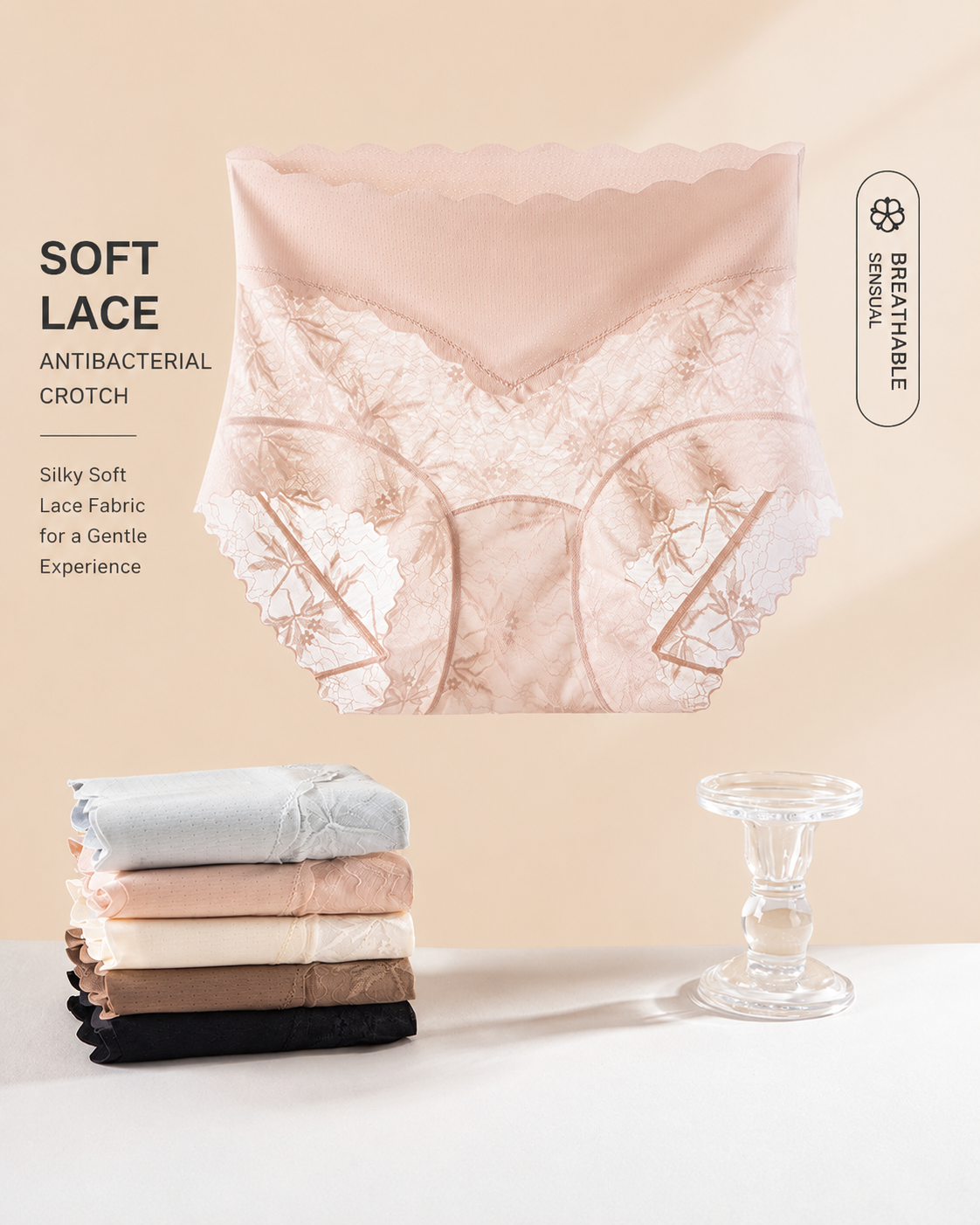 5-Pack Soft Embrace Lace Panties