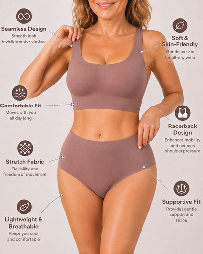 Seamless Wireless Bra Set