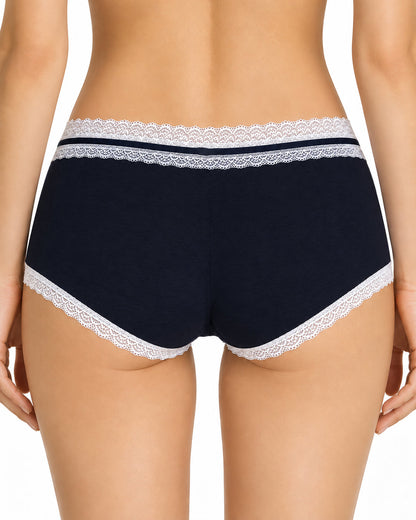 5-Pack Pure Cotton Lace Trim Panties
