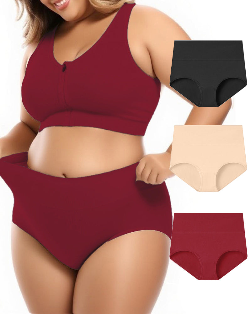 Soft High-Waist Breathable Cotton Briefs