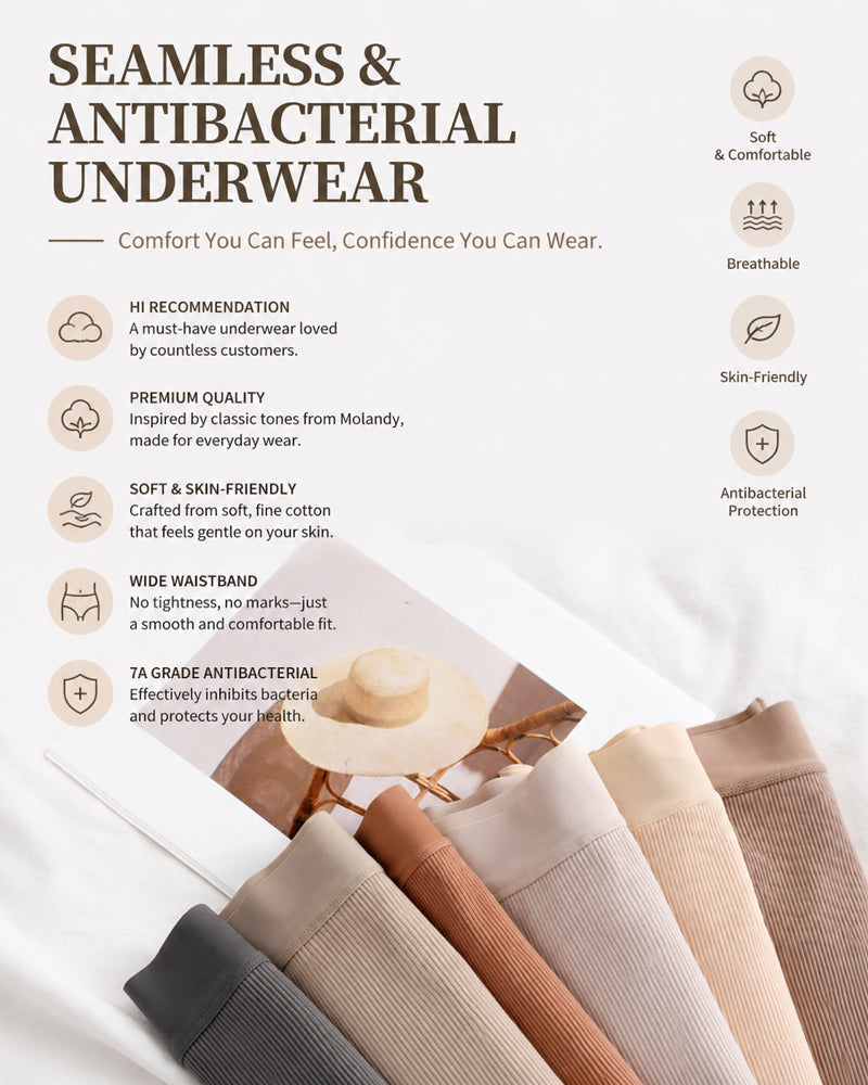 5-Pack Ribbed Cotton High-Waist Briefs