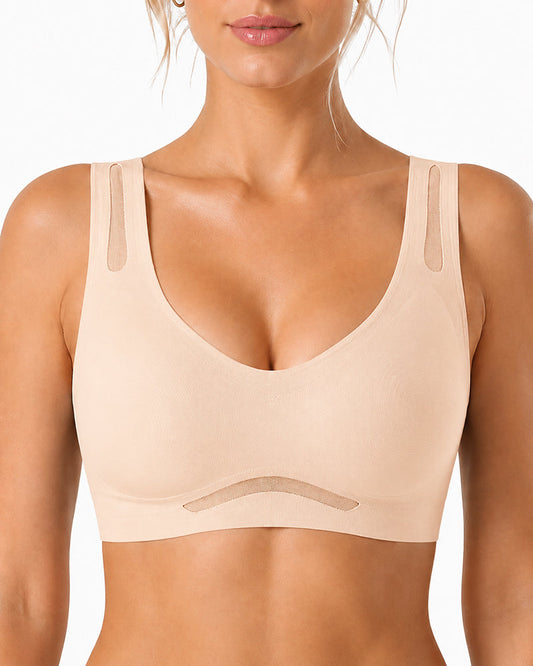 2-Pack Deep V Seamless  Vest Bra