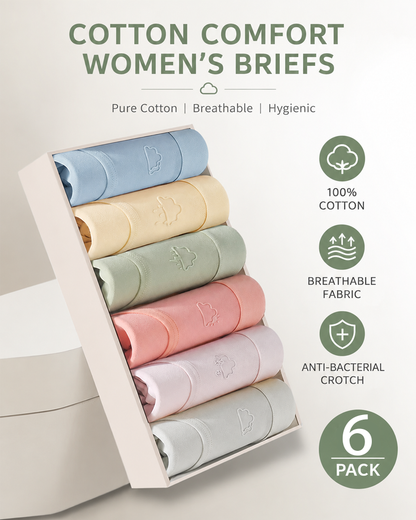 6-Pack Pure Cotton  Macaron Panties
