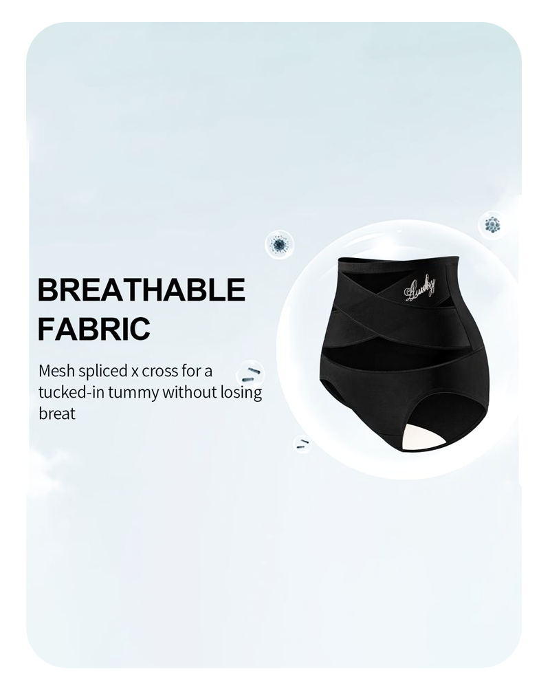 Confident Tummy-Crossover Shapewear Panties