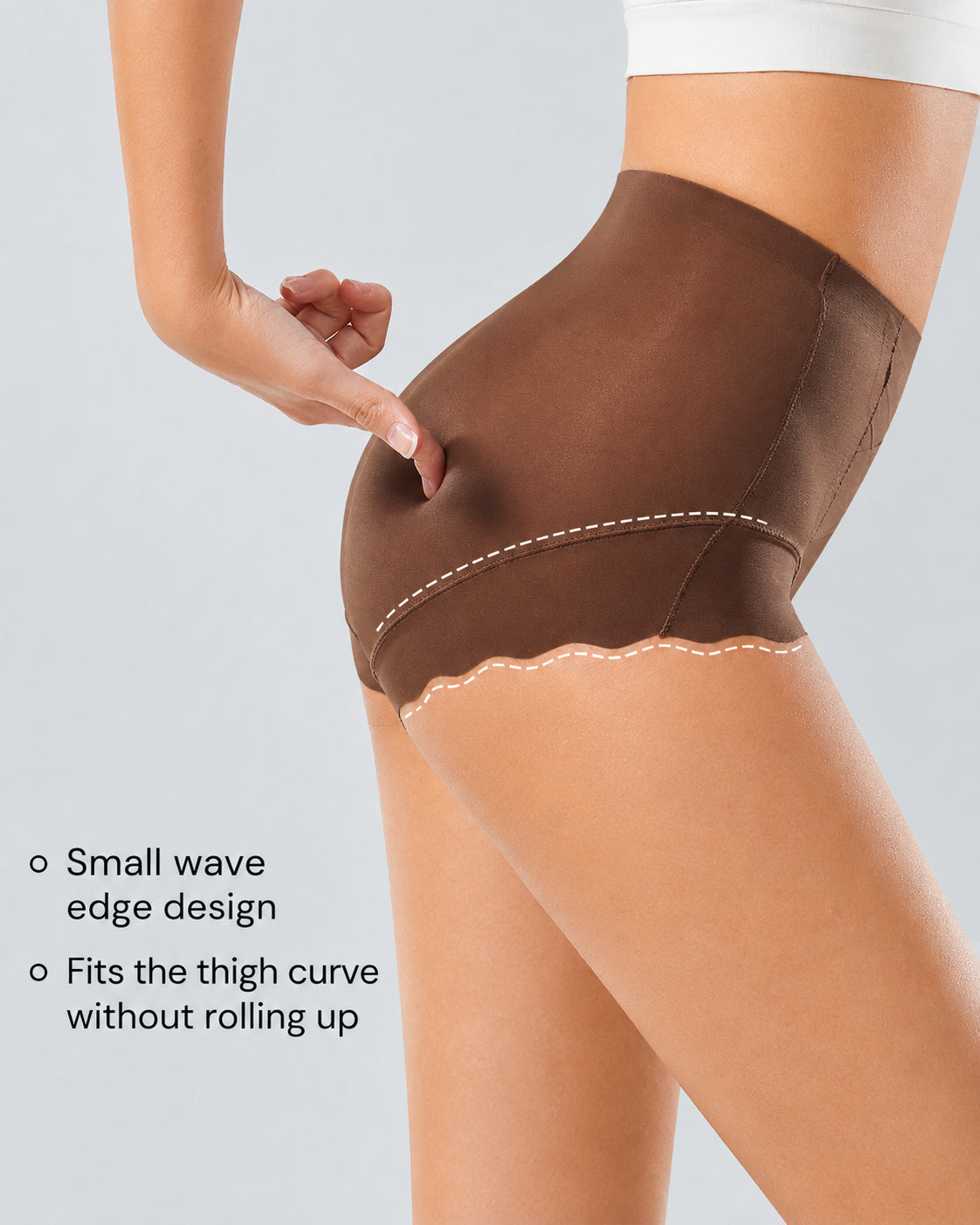3-Pack Crossover Tummy Control Seamless  Panties