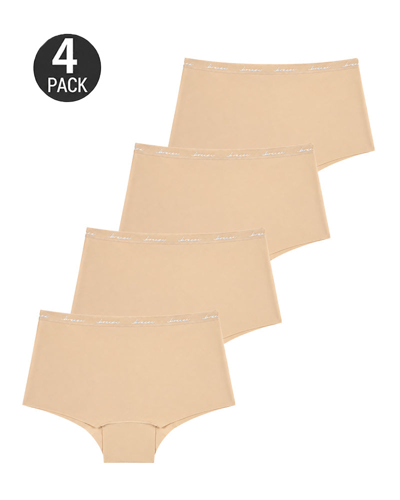 4-Pack  Letter Print  Panties