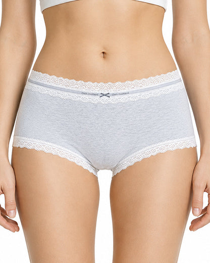 5-Pack Pure Cotton Lace Trim Panties