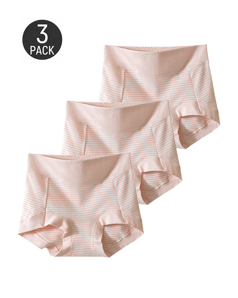3-Pack Pure Cotton Striped Briefs