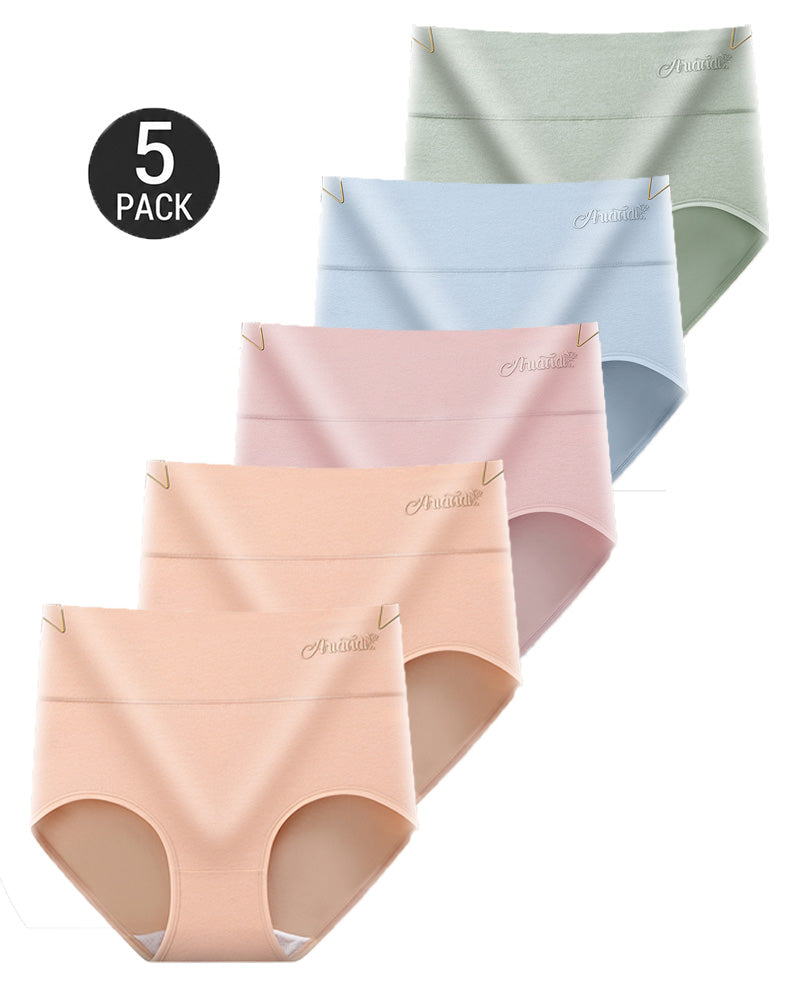 5-Pack High-Waisted Comfort Panties