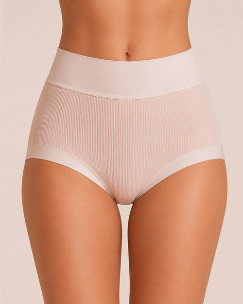 5-Pack Ribbed Cotton High-Waist Briefs
