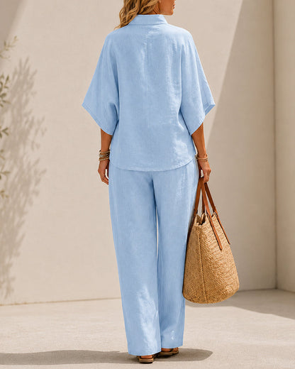 Cotton Linen Two-Piece Set