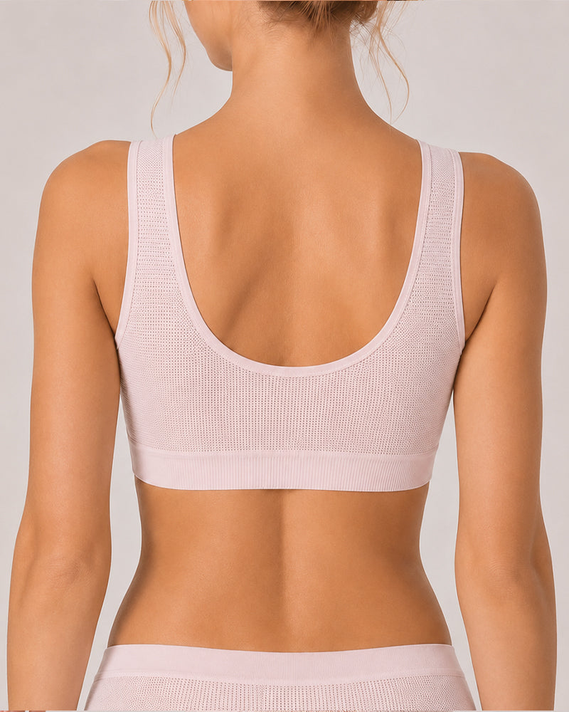 Breathable Front Closure Wireless Bra
