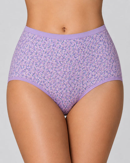 4-Pack Floral Print Cotton Briefs