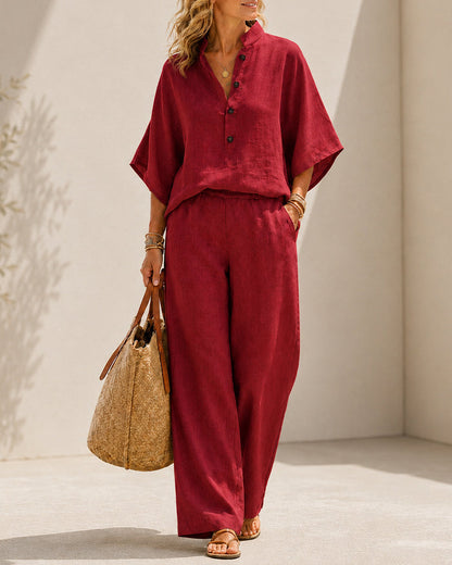 Cotton Linen Two-Piece Set