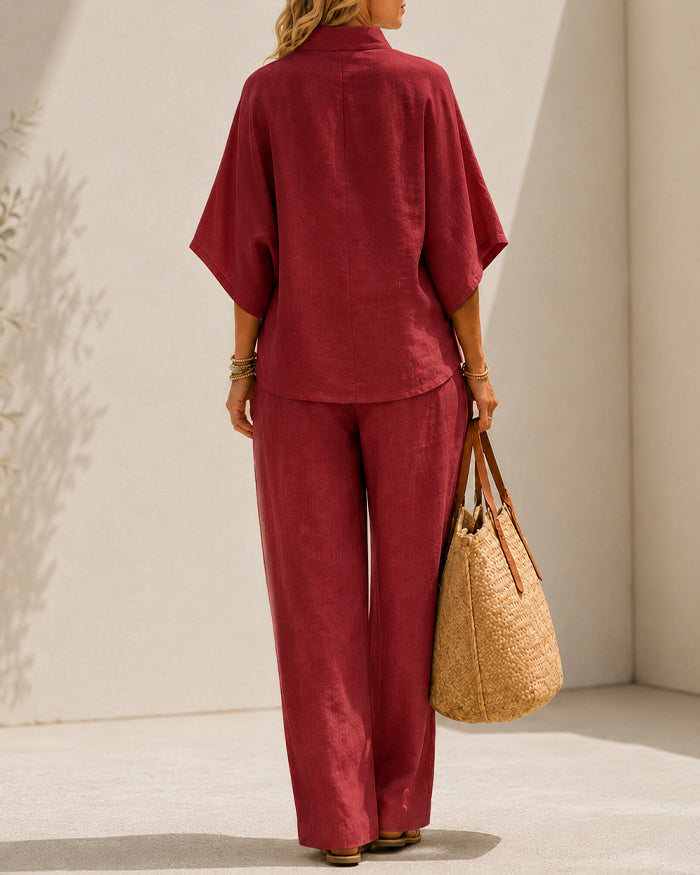 Cotton Linen Two-Piece Set