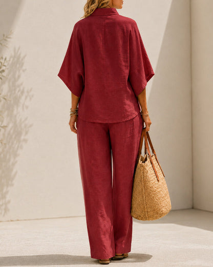 Cotton Linen Two-Piece Set