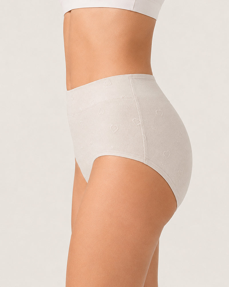 5-Pack Soft Cotton High-Waist Briefs