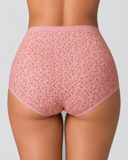 4-Pack Floral Print Cotton Briefs