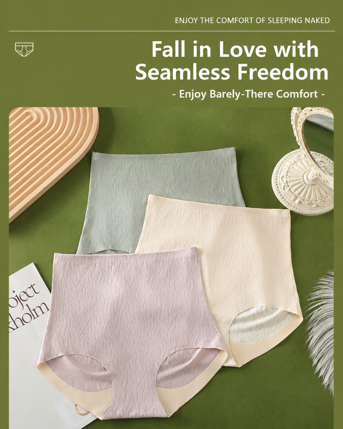 5-Pack High-Waist Stretch Cotton Comfort Panties
