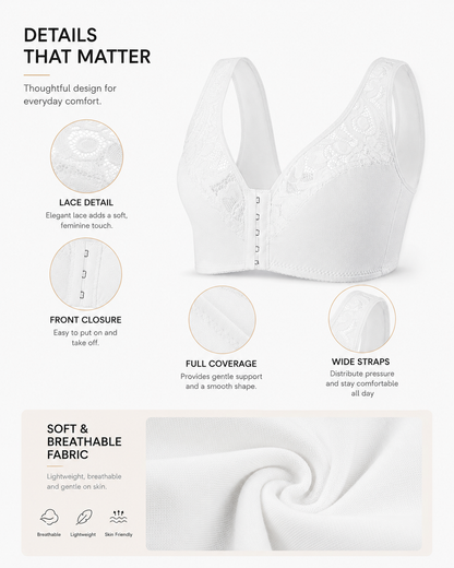 2-Pack Deep V Front Closure  Bra