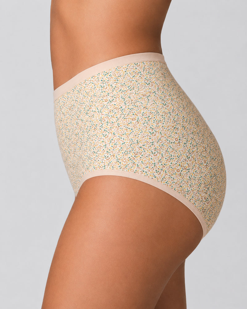 4-Pack Floral Print Cotton Briefs