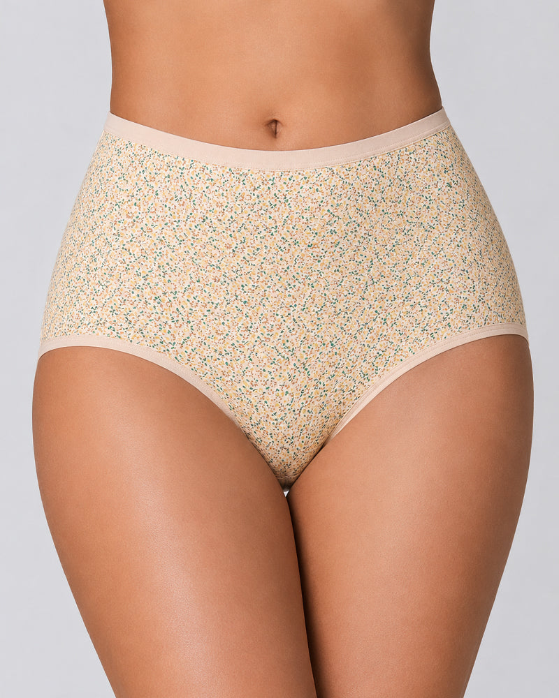 4-Pack Floral Print Cotton Briefs