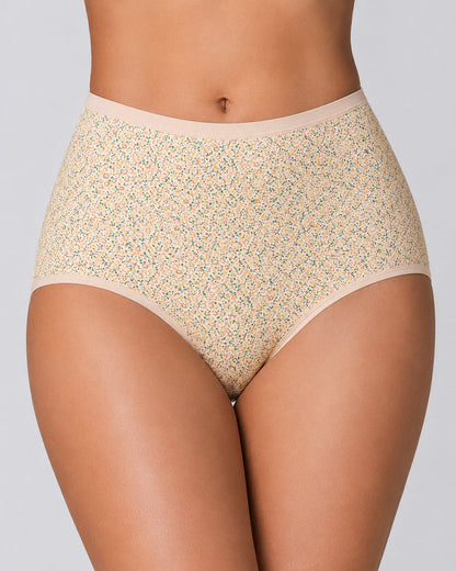 4-Pack Floral Print Cotton Briefs
