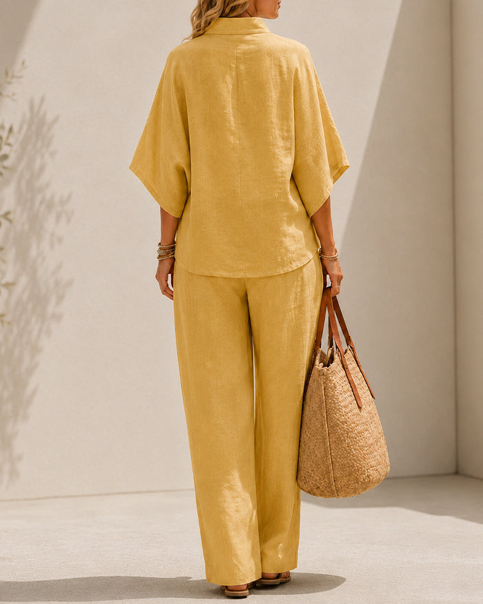 Cotton Linen Two-Piece Set