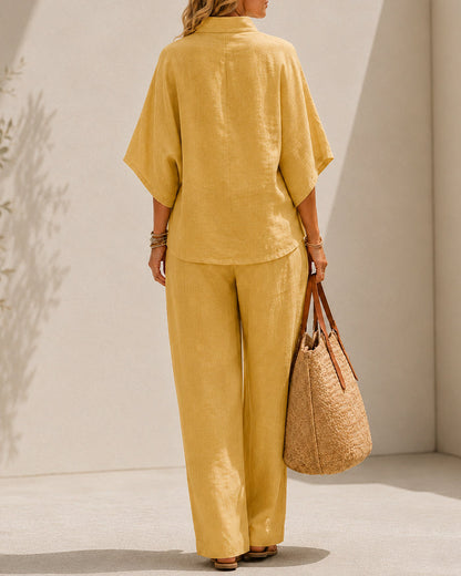 Cotton Linen Two-Piece Set