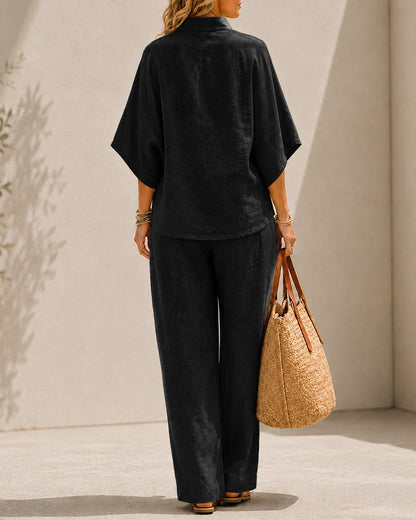 Cotton Linen Two-Piece Set