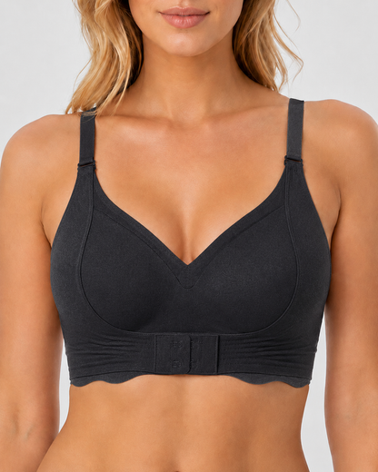 Front Closure Seamless Deep V Comfort Bra