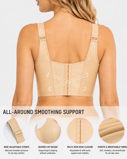 Front Closure Full Coverage Support Bra