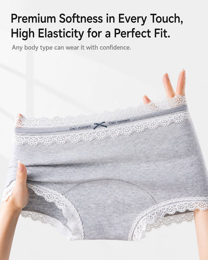 5-Pack Pure Cotton Lace Trim Panties