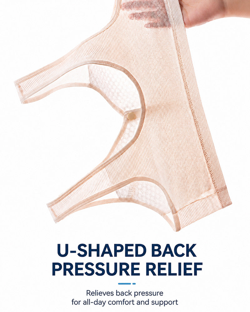 Breathable Front Closure Wireless Bra