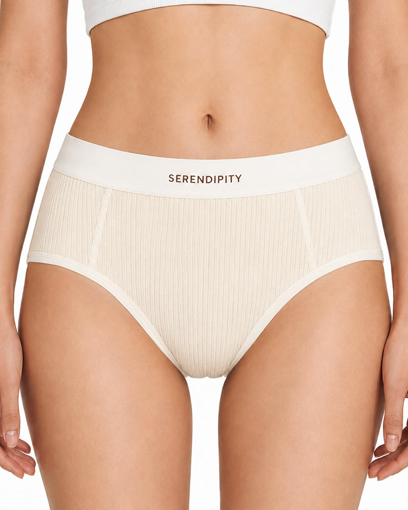 5-Pack Colorblock Ribbed Cotton Briefs