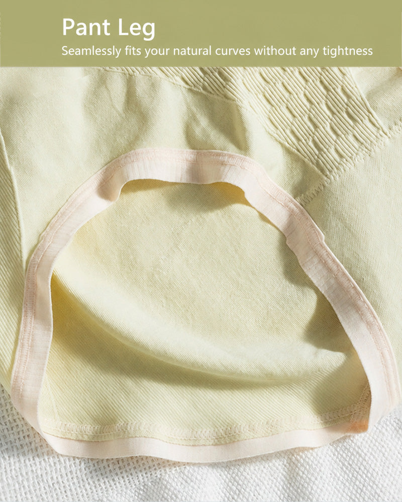 5-Pack Pure Cotton High Waist Seamless Comfort Briefs
