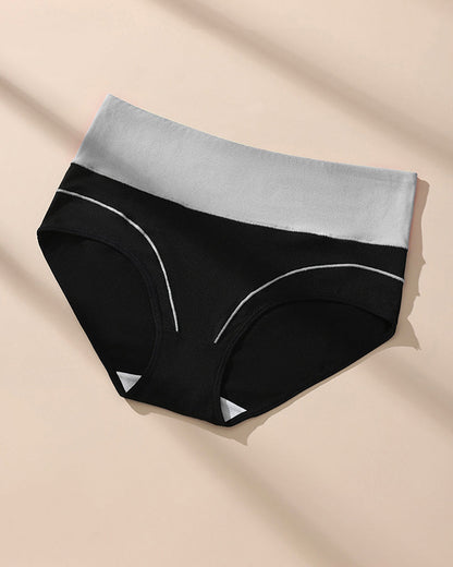 Seamless High-Waist Cotton Briefs