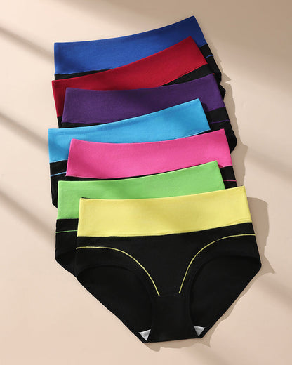 Seamless High-Waist Cotton Briefs