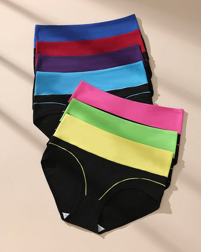 Seamless High-Waist Cotton Briefs