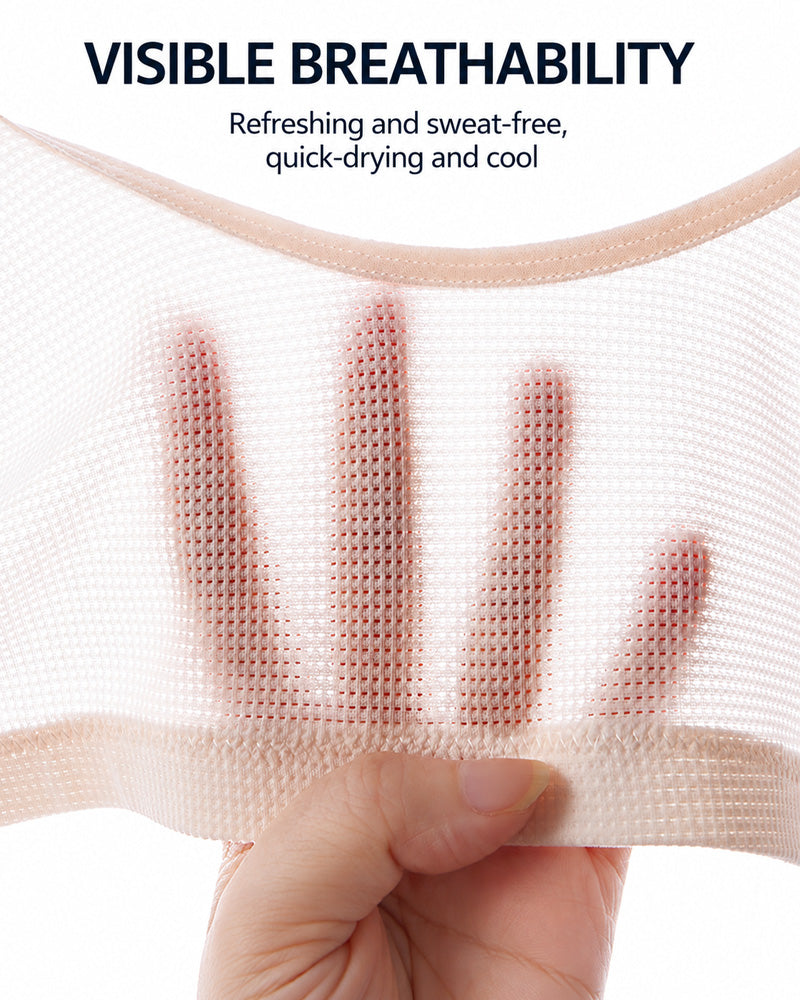Breathable Front Closure Wireless Bra