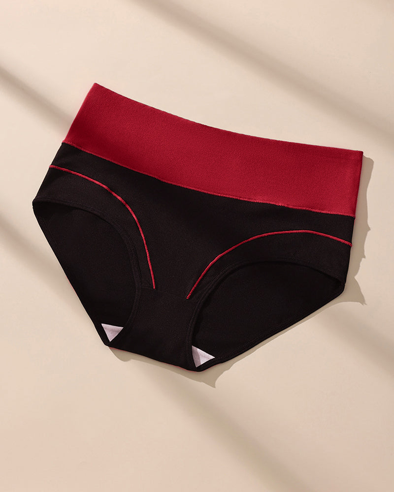 Seamless High-Waist Cotton Briefs