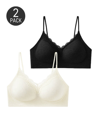 2-Pack  Trim Wire-Free Push-Up Bra