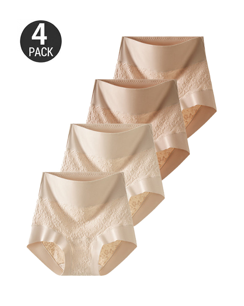 4-Pack Cloud Cotton High-Waist Briefs