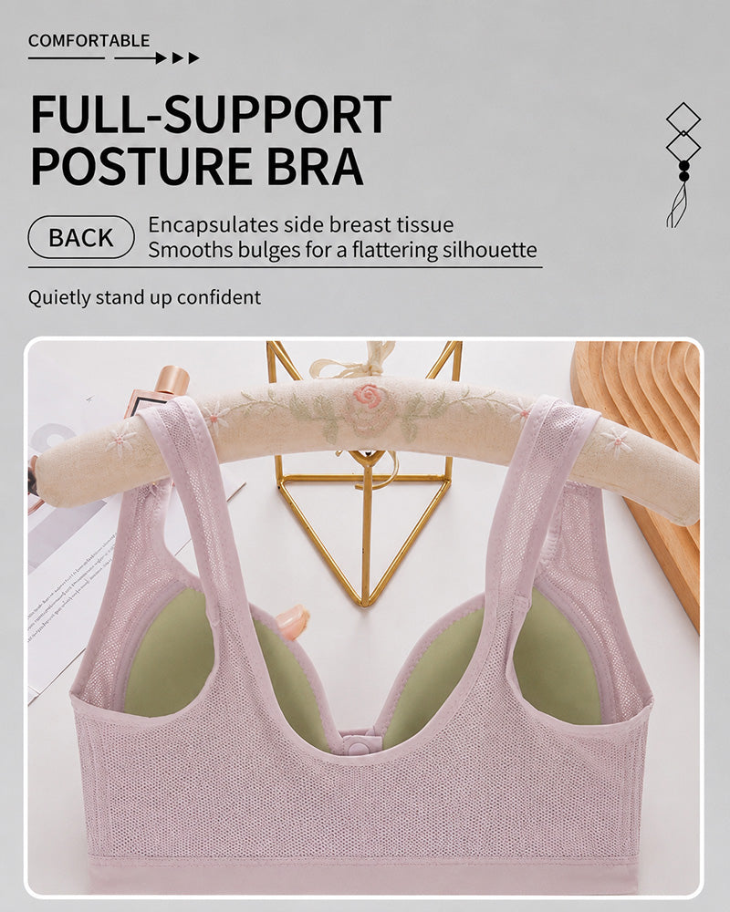 3-Pack Front Closure Wireless Lace Bras