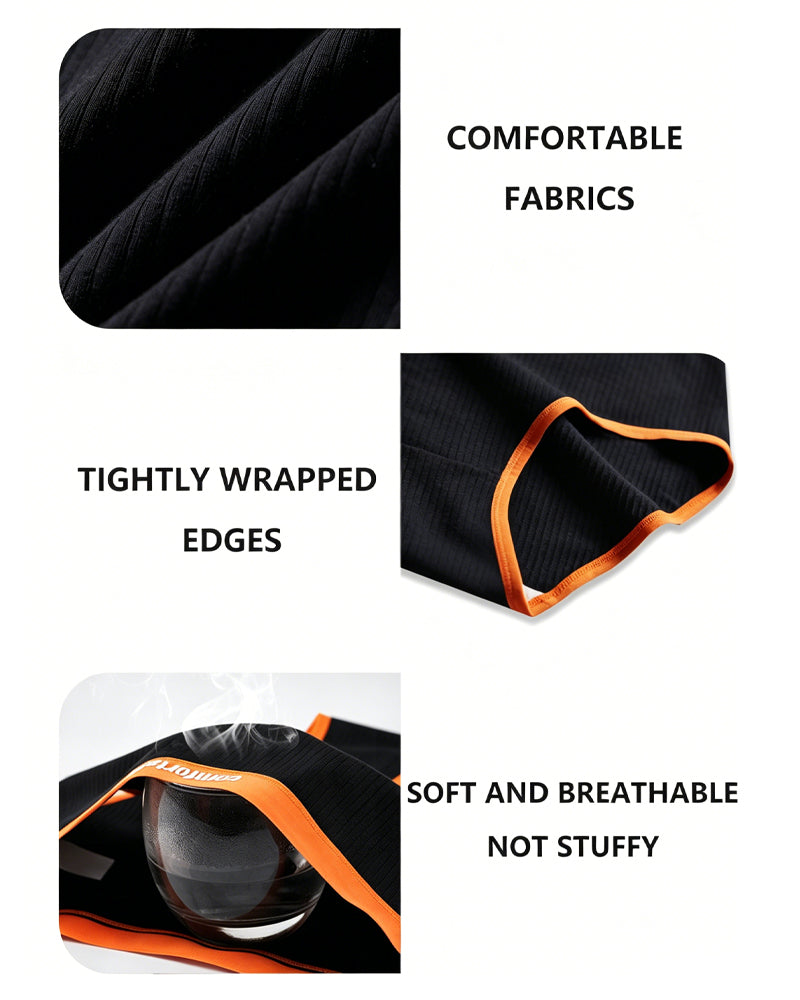 5-Pack Cotton High-Waist Colorblock Briefs